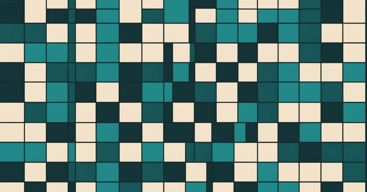 Abstract design suggesting structure and labeling in an organized grid layout